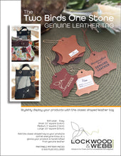 Load image into Gallery viewer, The TWO BIRDS ONE STONE - Genuine Leather Tag