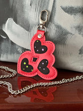 Load image into Gallery viewer, The LOVE BIRDS Triple Heart Charm