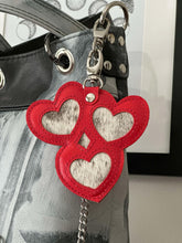 Load image into Gallery viewer, The LOVE BIRDS Triple Heart Charm