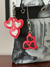 Load image into Gallery viewer, The LOVE BIRDS Triple Heart Charm