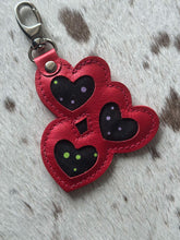 Load image into Gallery viewer, The LOVE BIRDS Triple Heart Charm