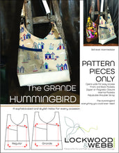 Load image into Gallery viewer, The Hummingbird Hobo - PATTERN PIECES BUNDLE