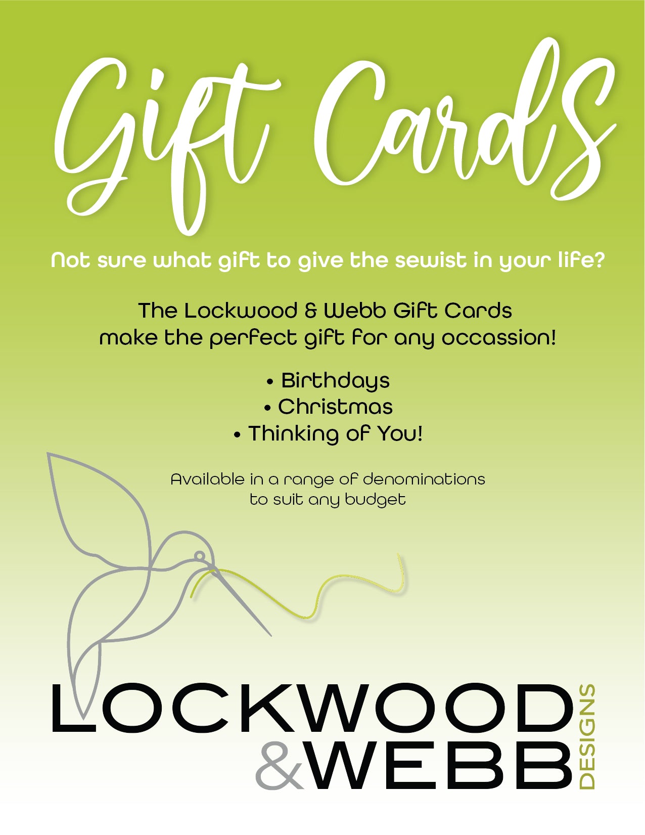 Lockwood Digital Gift Card — Lockwood Shop