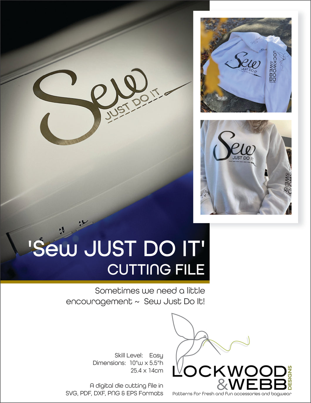 'Sew-JUST DO IT' Cut File