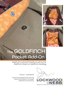 The Goldfinch DUO with FREE Pocket ADD-ON Pattern