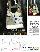 Load image into Gallery viewer, The Hummingbird Hobo - PATTERN PIECES BUNDLE
