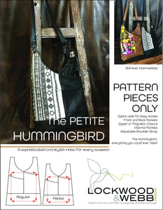 The Hummingbird Hobo PETITE - PATTERN PIECES Only